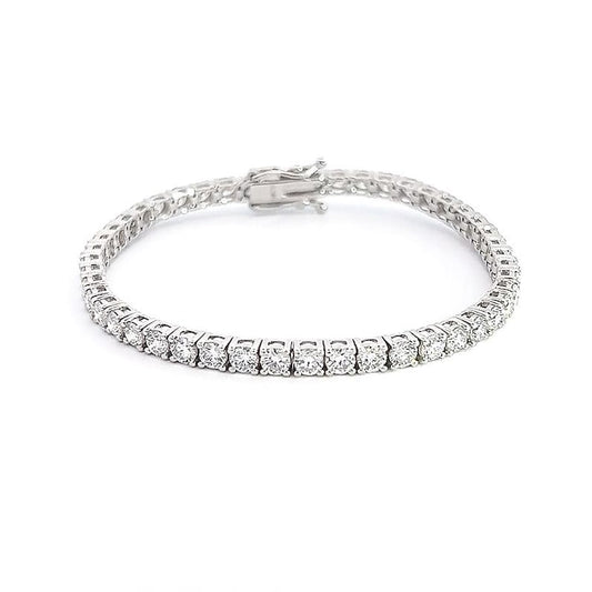 7.3ct Total Lab Diamond 175 mm Tennis Bracelet 14k-18K Solid Gold, Colour D/E/F, Clarity VS+