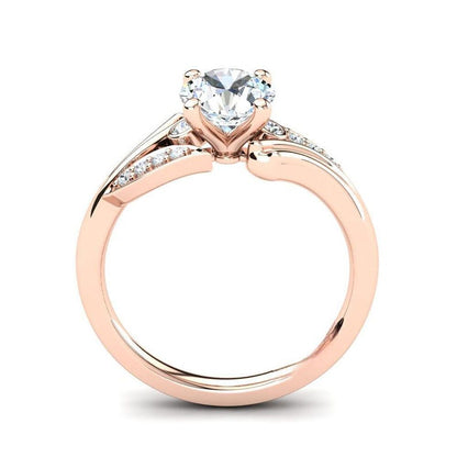 IGI Certified 2.00 CT Total Lab Grown 3EX Diamond Solid Gold Ring, Diamond Engagement Ring, Diamond Wedding Ring for Her.