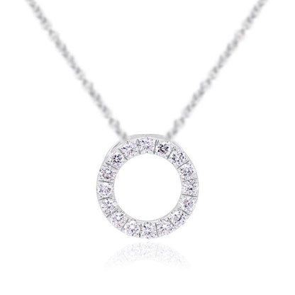 1.92 CT Lab Grown Diamond Circle Of Life Pendant 18K Solid Gold or Platinium